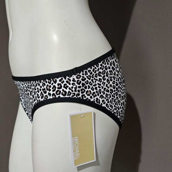 Michael Kors Leopard Printed Classic Bikini Swim Bottom - Picture 3 of 9